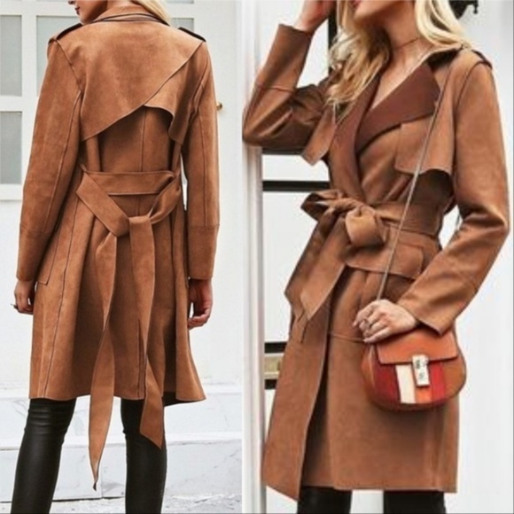 SEUDE TRENCH COAT - Picture 2 of 3